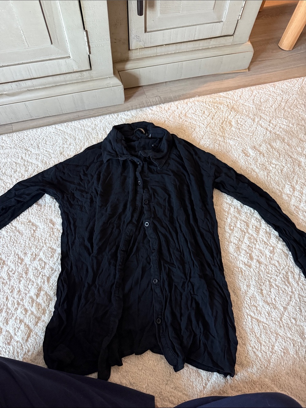 Missguided Black Lightweight Button-Front Shirt Jacket